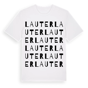 Lauter ordlek t-shirt – ekologisk bomull t-shirt från Pinshirt