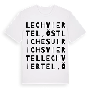 Lechviertel, östliches Ulrichsviertel ordlek t-shirt – ekologisk bomull t-shirt från Pinshirt