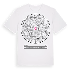 Lechviertel, östliches Ulrichsviertel t-shirt – ekologisk bomull t-shirt från Pinshirt