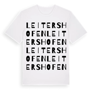 Leitershofen ordlek t-shirt – ekologisk bomull t-shirt från Pinshirt