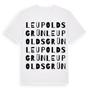 Leupoldsgrün ordlek t-shirt – ekologisk bomull t-shirt från Pinshirt