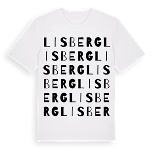 Lisberg ordlek t-shirt – ekologisk bomull t-shirt från Pinshirt