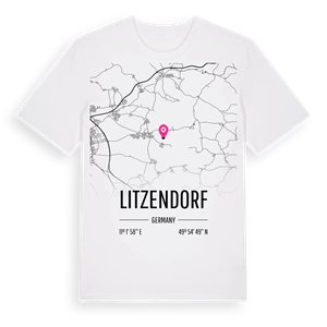 Litzendorf karta t-shirt – ekologisk bomull t-shirt från Pinshirt