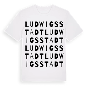 Ludwigsstadt ordlek t-shirt – ekologisk bomull t-shirt från Pinshirt