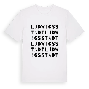 Ludwigsstadt ordlek t-shirt – ekologisk bomull t-shirt från Pinshirt