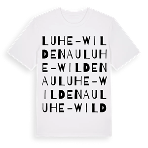 Luhe-Wildenau ordlek t-shirt – ekologisk bomull t-shirt från Pinshirt