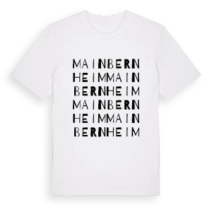 Mainbernheim ordlek t-shirt – ekologisk bomull t-shirt från Pinshirt
