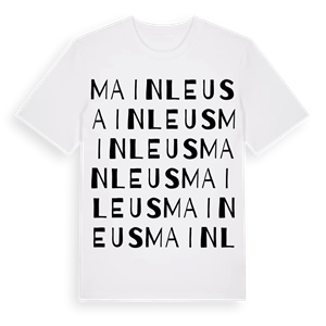 Mainleus ordlek t-shirt – ekologisk bomull t-shirt från Pinshirt