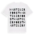 Manteler Forst ordlek t-shirt