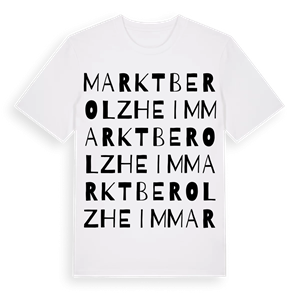Markt Berolzheim ordlek t-shirt – ekologisk bomull t-shirt från Pinshirt