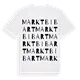 Markt Bibart ordlek t-shirt
