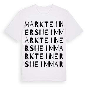 Markt Einersheim ordlek t-shirt – ekologisk bomull t-shirt från Pinshirt