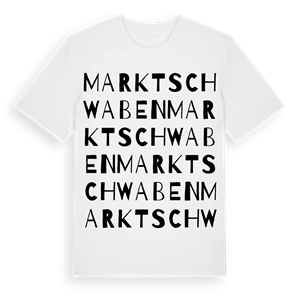 Markt Schwaben ordlek t-shirt – ekologisk bomull t-shirt från Pinshirt