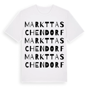 Markt Taschendorf ordlek t-shirt – ekologisk bomull t-shirt från Pinshirt
