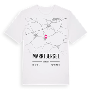 Marktbergel karta t-shirt – ekologisk bomull t-shirt från Pinshirt