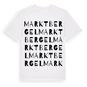 Marktbergel ordlek t-shirt – ekologisk bomull t-shirt från Pinshirt