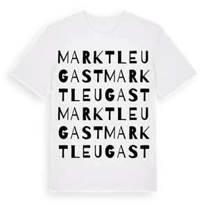 Marktleugast ordlek t-shirt – ekologisk bomull t-shirt från Pinshirt