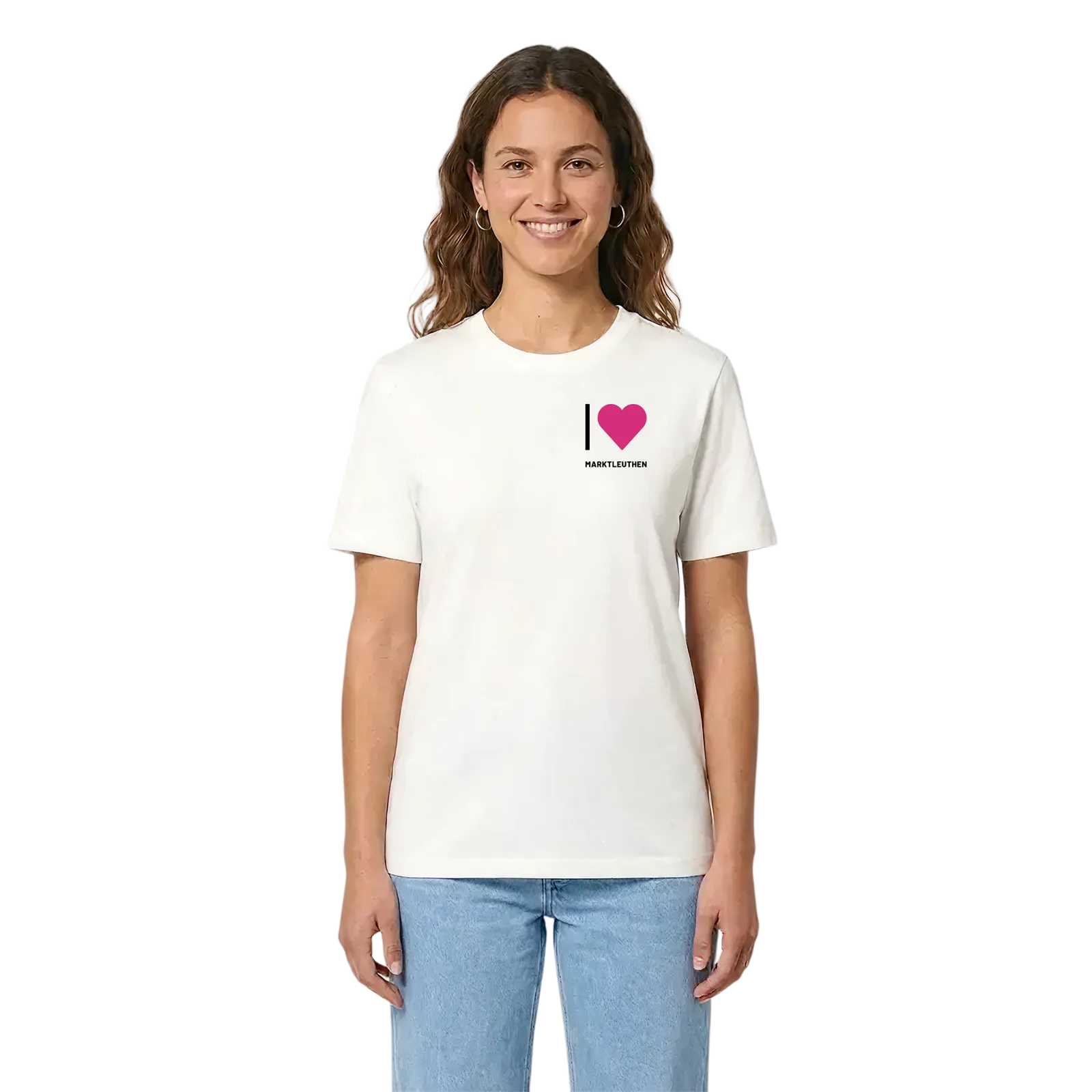 Jag älskar Marktleuthen t-shirt litet tryck – White, i miljö