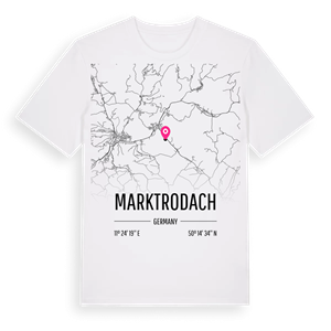 Marktrodach karta t-shirt – ekologisk bomull t-shirt från Pinshirt