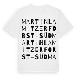 Martinlamitzer Forst-Süd ordlek t-shirt – ekologisk bomull t-shirt från Pinshirt