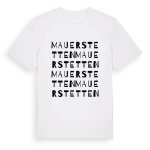 Mauerstetten ordlek t-shirt – ekologisk bomull t-shirt från Pinshirt
