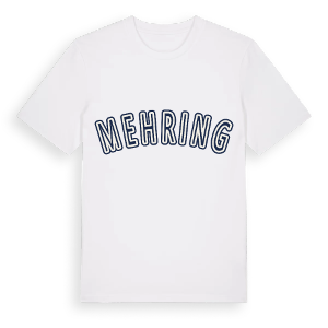 Mehring college t-shirt – ekologisk bomull t-shirt från Pinshirt