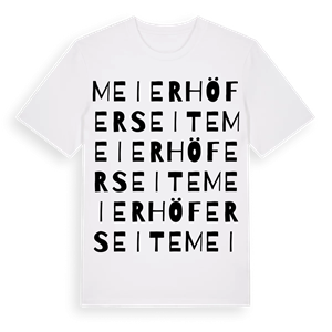 Meierhöfer Seite ordlek t-shirt – ekologisk bomull t-shirt från Pinshirt