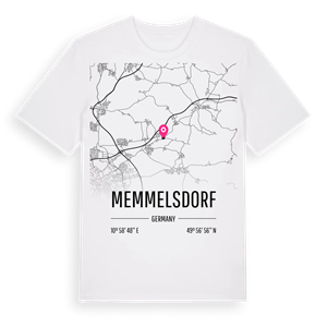 Memmelsdorf karta t-shirt – ekologisk bomull t-shirt från Pinshirt