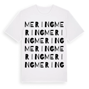 Mering ordlek t-shirt – ekologisk bomull t-shirt från Pinshirt