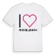 Jag älskar Michelbach t-shirt stort tryck