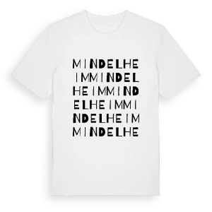Mindelheim ordlek t-shirt – ekologisk bomull t-shirt från Pinshirt