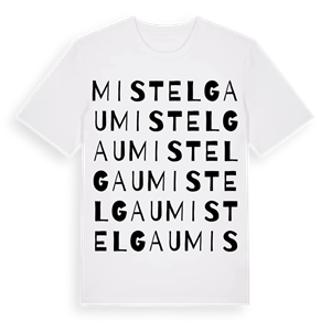 Mistelgau ordlek t-shirt – ekologisk bomull t-shirt från Pinshirt
