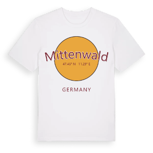 Mittenwald cirkel t-shirt – ekologisk bomull t-shirt från Pinshirt