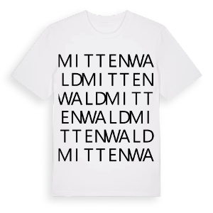 Mittenwald ordlek t-shirt – ekologisk bomull t-shirt från Pinshirt