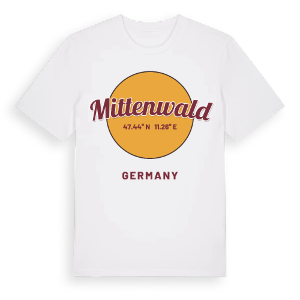 Mittenwald cirkel t-shirt – ekologisk bomull t-shirt från Pinshirt