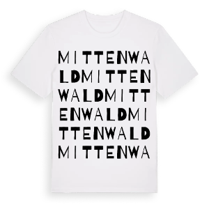 Mittenwald ordlek t-shirt – ekologisk bomull t-shirt från Pinshirt