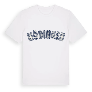Mödingen college t-shirt – ekologisk bomull t-shirt från Pinshirt