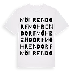 Möhrendorf ordlek t-shirt – ekologisk bomull t-shirt från Pinshirt
