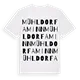 Mühldorf am Inn ordlek t-shirt