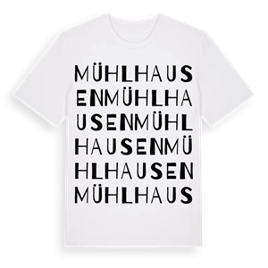 Mühlhausen ordlek t-shirt – ekologisk bomull t-shirt från Pinshirt