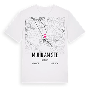 Muhr am See karta t-shirt – ekologisk bomull t-shirt från Pinshirt