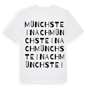 Münchsteinach ordlek t-shirt – ekologisk bomull t-shirt från Pinshirt