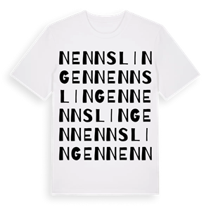 Nennslingen ordlek t-shirt – ekologisk bomull t-shirt från Pinshirt