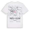 Neu-Ulm karta t-shirt