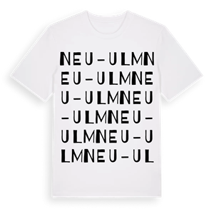 Neu-Ulm ordlek t-shirt – ekologisk bomull t-shirt från Pinshirt
