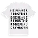 Neubauer Forst Nord ordlek t-shirt
