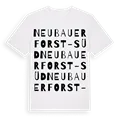 Neubauer Forst-Süd ordlek t-shirt