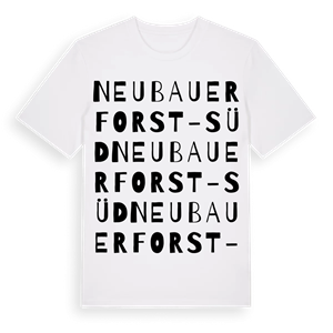 Neubauer Forst-Süd ordlek t-shirt – ekologisk bomull t-shirt från Pinshirt