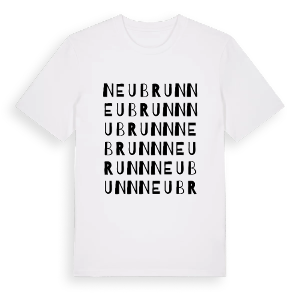 Neubrunn ordlek t-shirt – ekologisk bomull t-shirt från Pinshirt