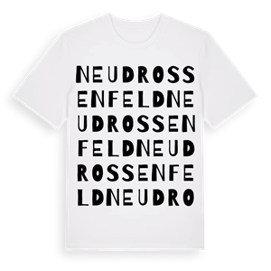 Neudrossenfeld ordlek t-shirt – ekologisk bomull t-shirt från Pinshirt